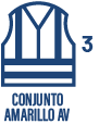 EN ISO 20471 - CONJUNTO CLASE 3 (Amarillo AV)