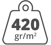Alto gramaje 420gr/m2