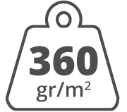 Alto gramaje 360gr/m2
