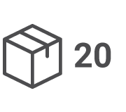 Cajas de 20 unidades